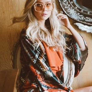 NWOT Judith March Velvet Kimono